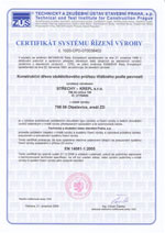 certifikát - konstrukční dřevo obdelníkového průřezu
